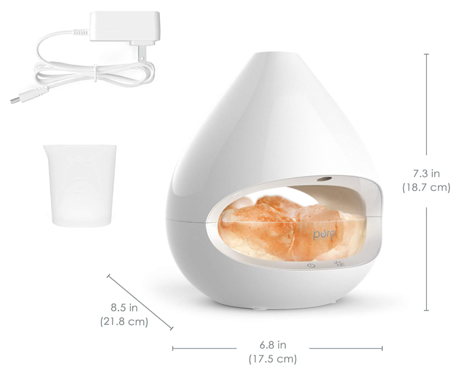 Kiyoshi Ultrasonic Salt Lamp Diffuser (Classic White)
