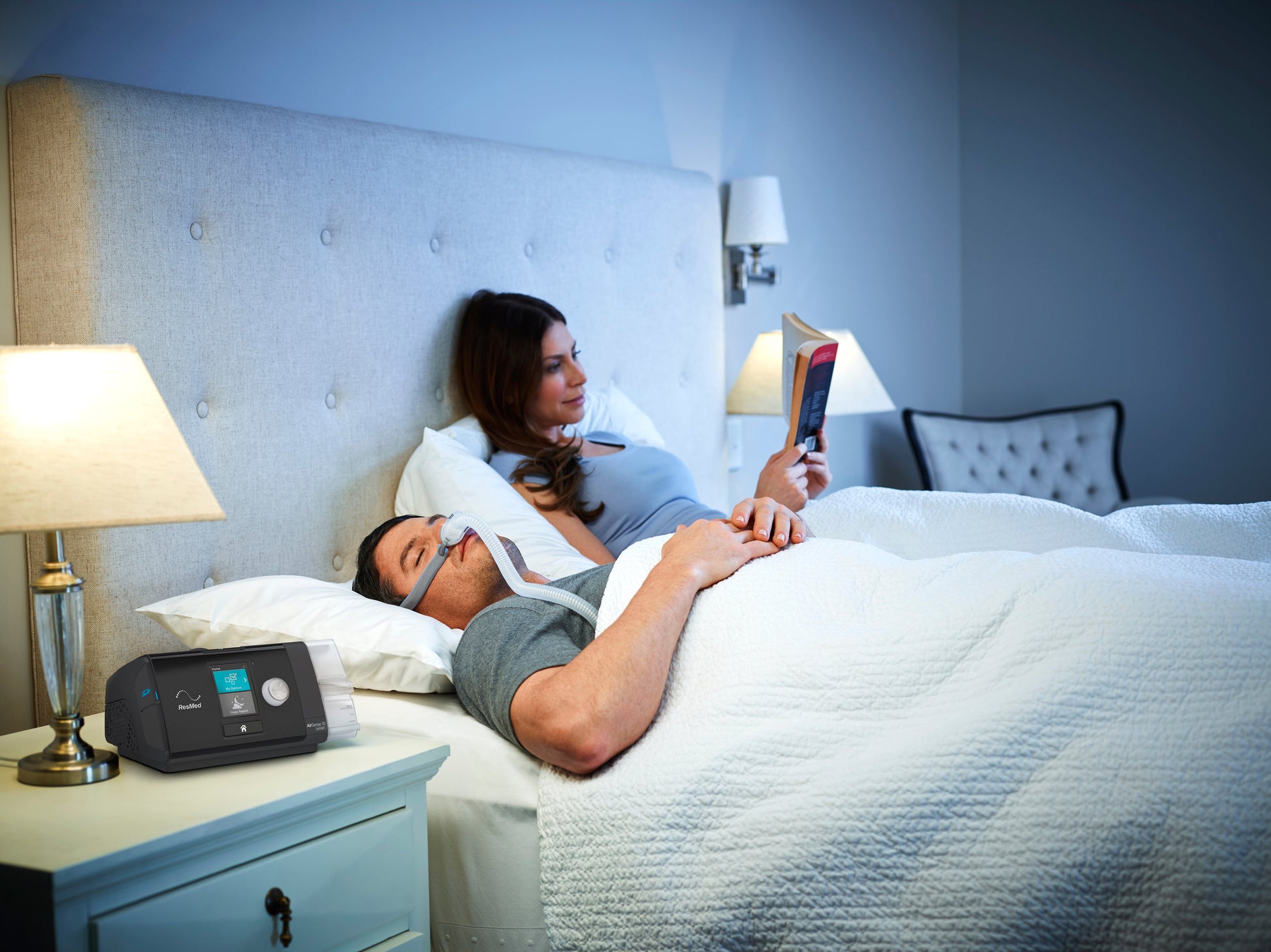 ResMed AirSense10 in bedroom